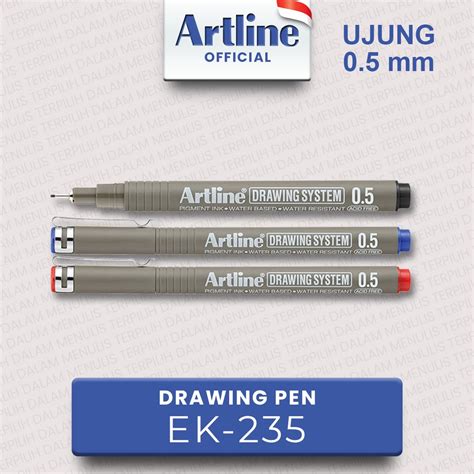 Jual Artline Drawing System Pens Ek 235 Shopee Indonesia