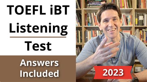 Toefl Ibt Listening Practice Test With Answers Youtube