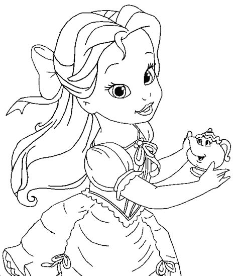 Free Disney Baby Princess Coloring Pages, Download Free Disney Baby ...