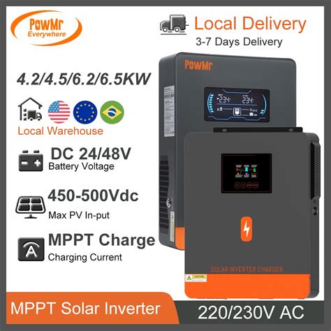 PowMr Inversor De Corriente H Brido MPPT De 4 2 KW Y 6 2 KW Dispositivo