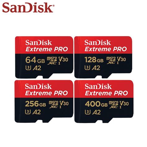 Cartão de Memória SanDisk Extreme Pro Micro SD de 64GB 128GB 256GB A2