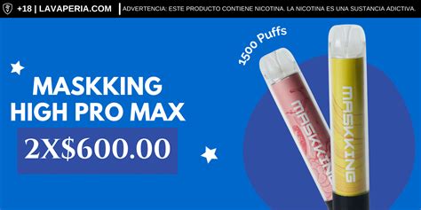 Maskking High Pro Max 1500 Puffs 45ml 2x600 La Vaperia