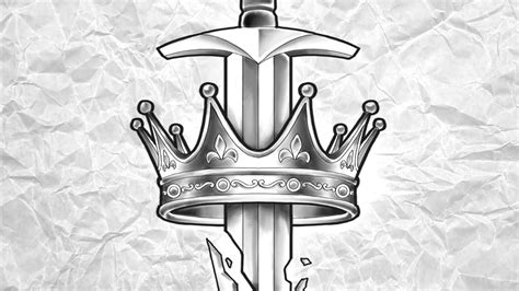 Espada E Coroa Sword And Crown Desenha E Fala Speed Drawing 102