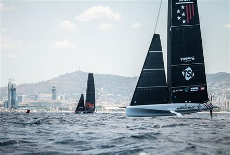 America S Cup American Magic Becomes The Second Team To Sail From