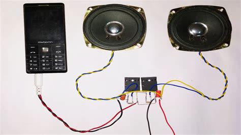 How To Make Audio Amplifier Using Two Speaker Simple Electronic Youtube