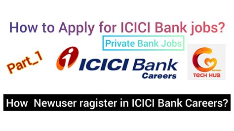 How To Apply For Icici Bank Jobs How Newuser Ragister In Icici Bank