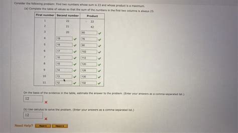 Solved Consider The Following Problem Find Two Numbers