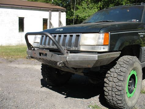 Elite Jeep Grand Cherokee ZJ Modular Plain Front Winch Bumper ('93-'98) - Affordable Offroad