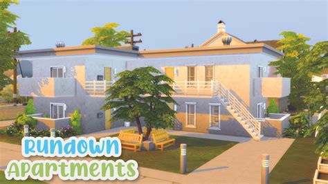 Rundown Apartments Sims Speed Build Youtube