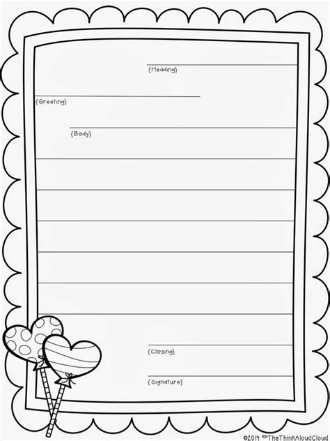 Letter Template For Kids