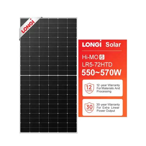 Longi Bifacial Solar Panels Photovoltaic W W W W Solar