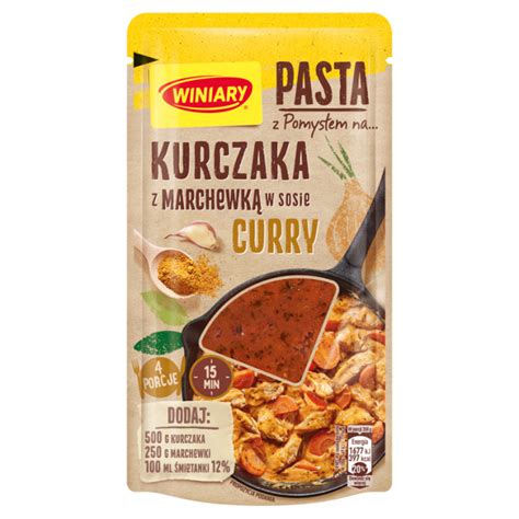 Winiary Pasta Z Pomys Em Na Kurczaka Z Marchewk W Sosie Curry G