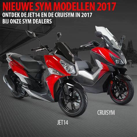 Nieuwe SYM 2017 Modellen Scooter Bikexpress