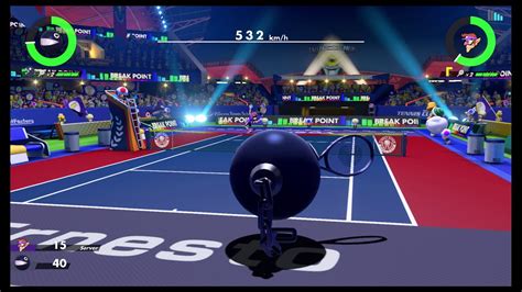 Mario Tennis Aces Tournament DEMO Chain Chomp Vs Waluigi YouTube