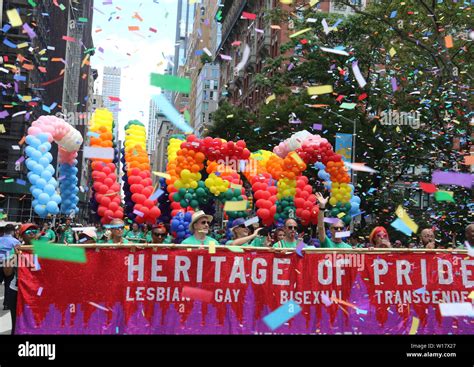 New York City New York Usa 30th June 2019 Parade Participates