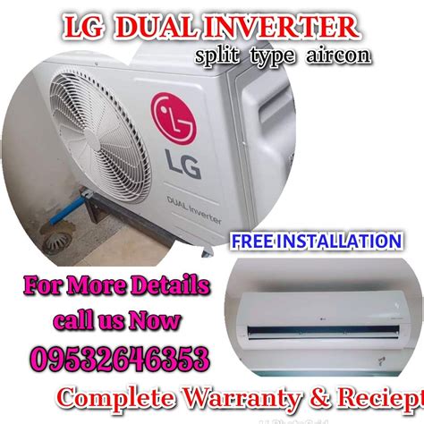 Lg Dual Inverter Split Type Aircon Brand New Sealed With Free