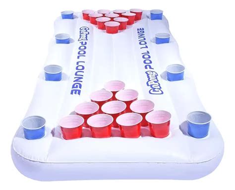 Mesa Inflable De Beer Pong Alberca Guerra De Sexos 6 Pelotas Envío Gratis