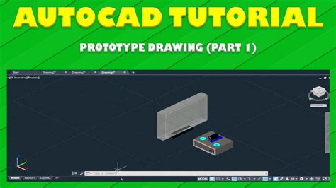 Prototype Drawing Using Autocad Application Part 1 Youtube