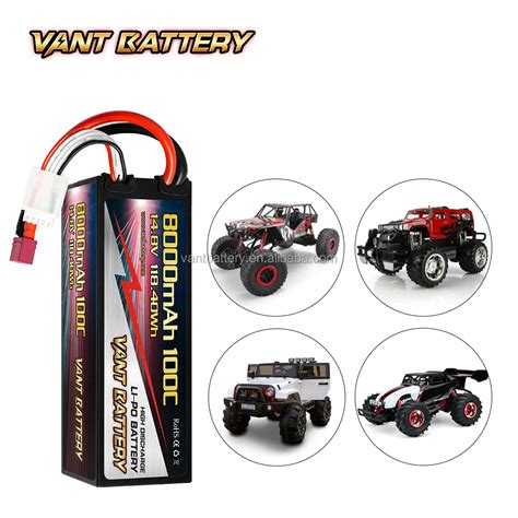 High Capacity Rc Lithium Polymer Battery 14 8v 8000mah 100c 4s2p High