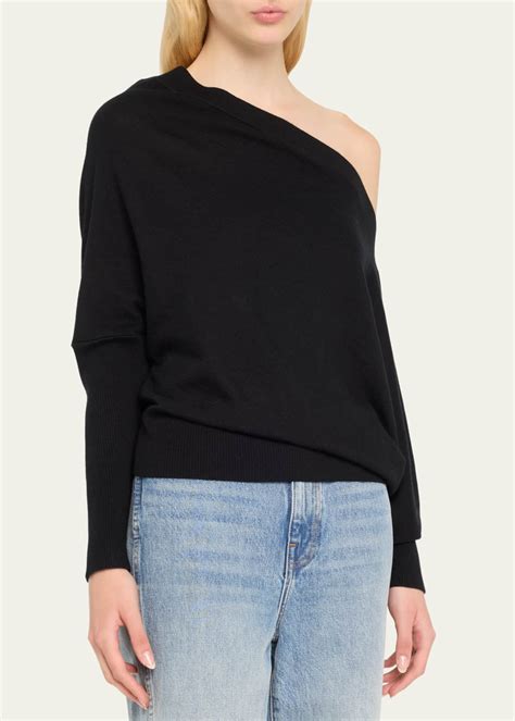 Altuzarra Grainge Cashmere Off Shoulder Sweater Bergdorf Goodman