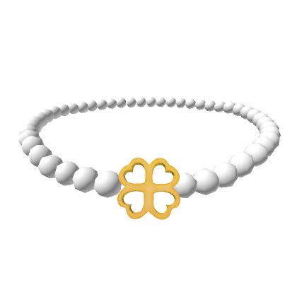 Gold Clover Pearls Necklace 3 0 Roblox Item Rolimon S