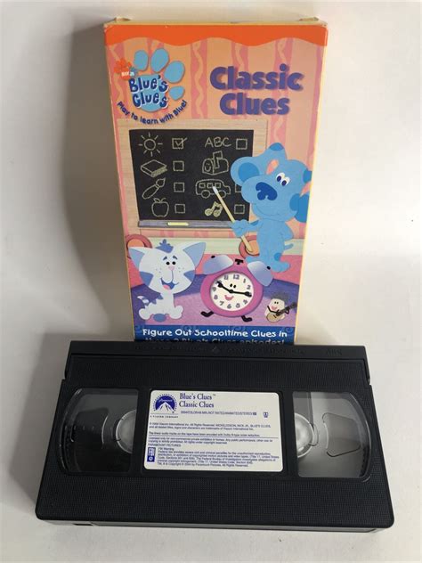 Nick Jr Blue's Clues Classic Clues VHS Video | Grelly USA