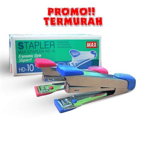 Jual STAPLER MAX HD 10 Staples HD 10 Penjepit Kertas Steples Joyko