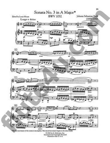 Sheet Music Complete Flute Sonatas Volumes And Bach Js Flute