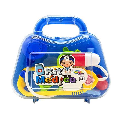 Kit Mini Maleta Doutor Médico Brinquedo Infantil Criança 5 peças