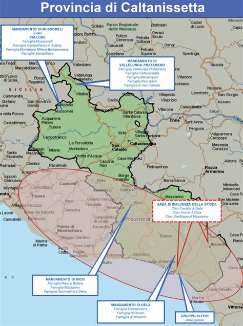 La Mappa Dei Clan In Sicilia Lasiciliaweb