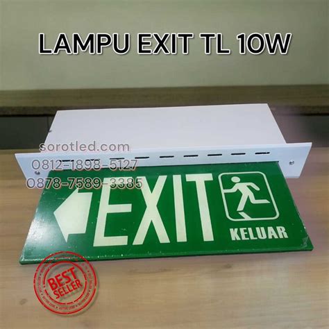 Lampu Emergency Tl W Exit Cahaya Glodok