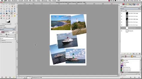 Gimp Tutorial Deutsch Collagen Youtube