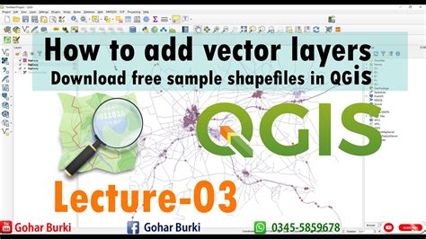 How To Add Vector Layers How To Download Shapefiles In Qgis Qgis For Beginners Youtube