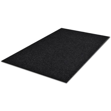 Felpudo Alfombra De Entrada PVC Negro 90x60 Cm VidaXL