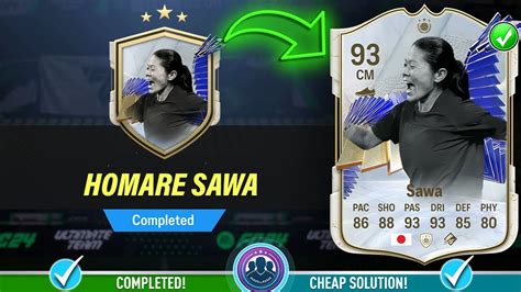 93 TOTY Icon Homare Sawa SBC Completed Cheap Solution Tips FC 24