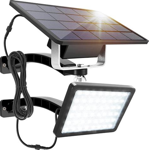 JACKYLED Lampe Solaire Puissante Extérieure de 1000 Lumens Projecteur