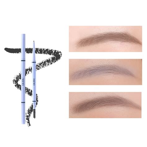 Eyebrow Pencil With Spoolie Brush Waterproofs Longwearing Angled Tip Applicator For Brows