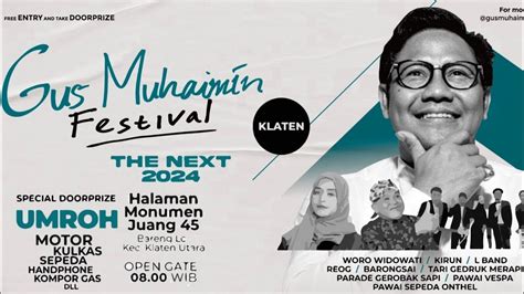 Live Konser Musik Gus Muhaimin Festival Klaten Youtube