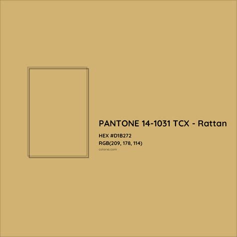 About PANTONE 14 1031 TCX Rattan Color Color Codes Similar Colors