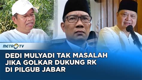 Dedi Mulyadi Tak Gentar Hadapi Ridwan Kamil Dalam Pilgub Jabar