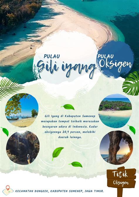 GILI IYANG POSTER WISATA PULAU OKSIGEN | Poster, Estetika alam, Poster ...
