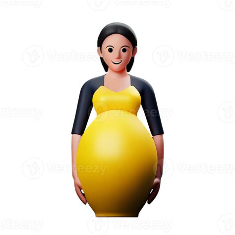 Pregnant 3d Rendering Icon Illustration 28868234 Png