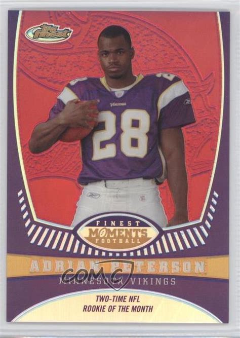 Topps Finest Moments Refractor Adrian Peterson Ap Ebay