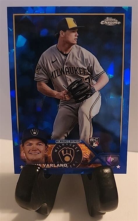 Topps Chrome Update Series Sapphire Milwaukee Brewers Gus Varland Rc