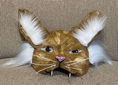 Ginger Cat Mask Etsy