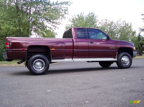 2000 Dark Garnet Red Pearl Dodge Ram 3500 Slt Extended Cab 4x4 Dually