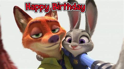 Free Zootopia Birthday Ecards