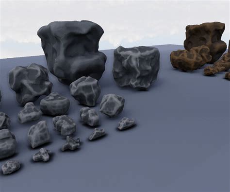 Artstation Stylized Rocks Vol 1 For Unity Engine Game Assets