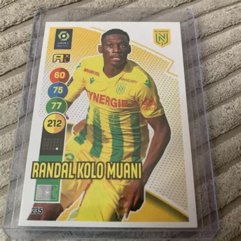 CARTE CARD CARTA 235 Randal KOLO MUANI Nantes France Panini Adrenalyn