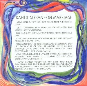 Heartful Art Online On Marriage Kahlil Gibran Quote 8x8 Heartful